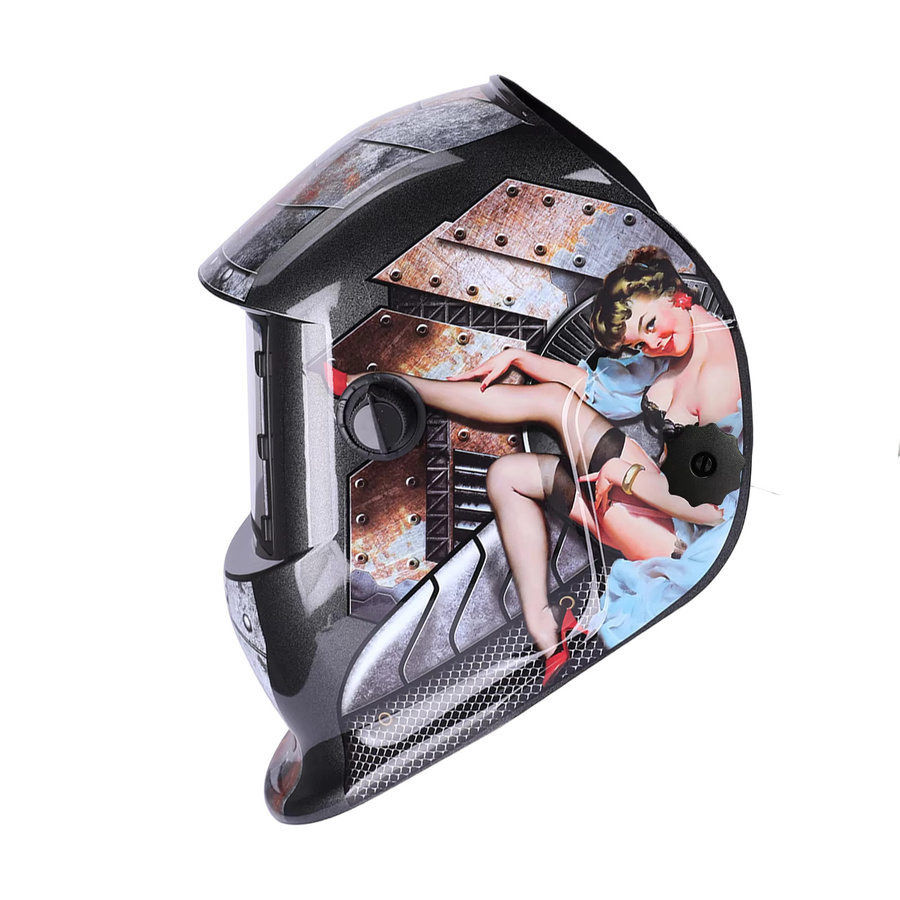 SAFEUP Schweißmaske mit automatischer Verdunkelung für MIG MAG MMA Schweißgeräte, solarbetriebene Schweißer-Schutzmaske, getönt - Bild 4