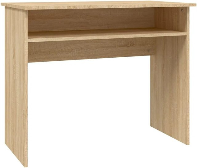 vidaXL Schreibtisch Sonoma-Eiche in Braun aus Holzwerkstoff, B/T/H: 90 x 50 x 74 cm - Bild 1