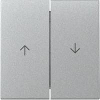Gira Schalter Wippe zweifach mit Pfeilsymbol in Silber - Bild 1