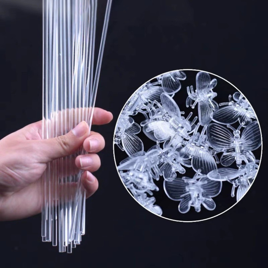 10 Stück transparente Pflanzenclips aus Kunststoff zur Unterstützung von Orchideen, Ranken und Zimmerpflanzen - Bild 3