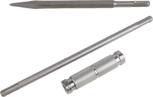 DAZZLEEX SDS PLUS Verlängerungsstangen-Set mit Schnellverschlussadapter, Silber, Länge: 26 cm - Bild 1