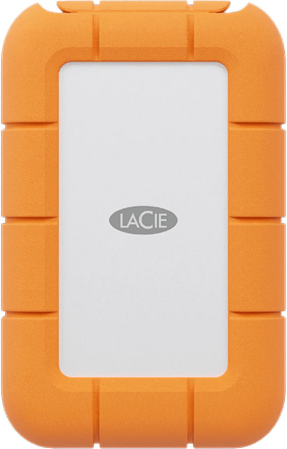 LaCie Rugged Mini Externe SSD mit 1 TB Speicherplatz und USB-C Anschluss in Orange und Silber - Bild 2