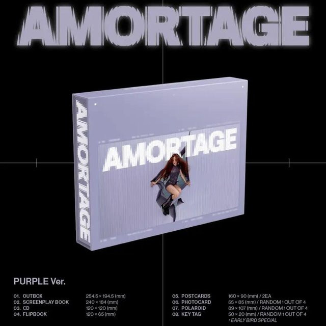 Amortage, JISOO, CD, Exclusive Edition, Purple - Bild 1
