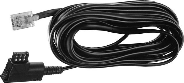 Vivanco TAE Telefonkabel mit TAE-F-Stecker auf RJ11-Stecker 6p4c in Schwarz, 6,0 m - Bild 1
