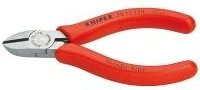 Knipex Seitenschneider mit Facette aus Chrom-Vanadium in Rot, 110 mm - Bild 1