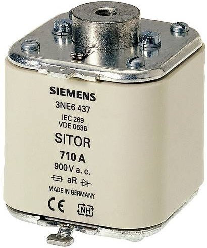 Siemens Sicherungseinsatz 3NE36356, 3 Stück, Weiß - Bild 1