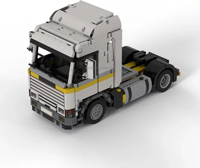 Moc Traktor Einheit Muldenkipper Anhänger Turm Kopf, Konstruktionsbausteine - Bild 1