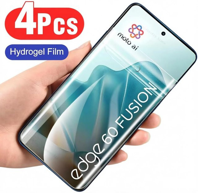 4er-Pack Hydrogel Displayschutzfolie für Motorola Edge 70 60 50 40 Fusion Neo Pro transparent - Bild 1