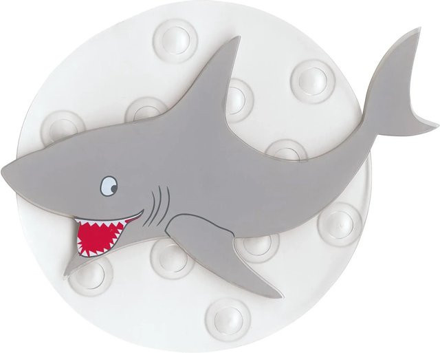 Kleine Wolke Bad Sharky Dekomotiv Set 4-teilig in Anthrazit aus Kunststoff - Bild 1