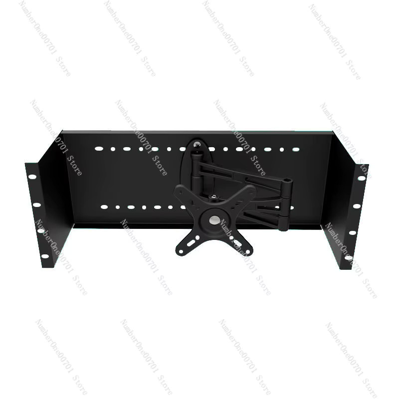 19-Zoll-Rack-Mount-LCD-Monitorhalterung als Einbau-Panelhalterung für Industriesteuerung und Server in Schwarz - Bild 5