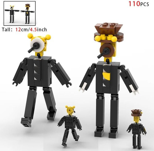 Moc Skibidi Toilette Actionfiguren Modellbausteine, ab 6 Jahren - Bild 1