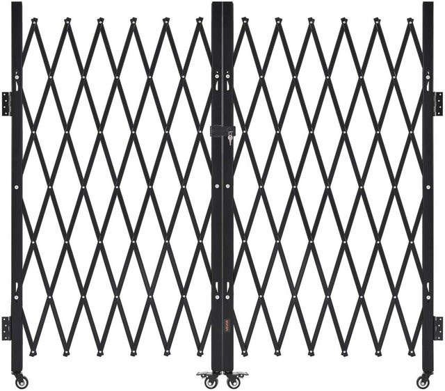 Abschließbares doppelt faltbares Sicherheitstor aus Stahl als Scherengitter von Buying Solutions, MB, Breite: 320 cm, Höhe: 160,5 cm - Bild 1