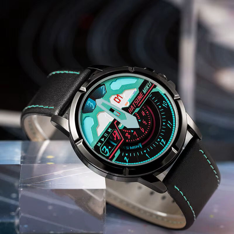 Hatsune Miku Anime Wanduhr von Bandai in Mehrfarbig, Rund und Wasserdicht - Bild 3