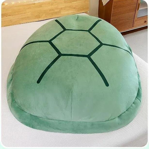 Drsleeping Schildkröten Plüschkissen in Grün, 66 cm - Bild 1