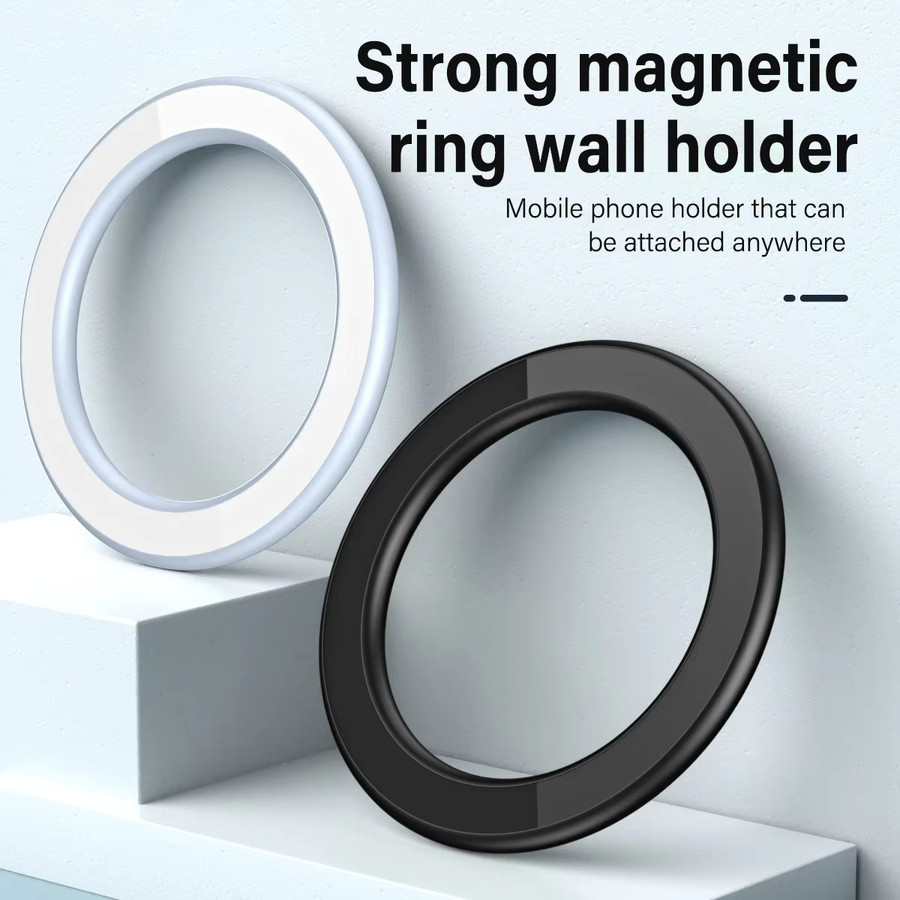 Universeller magnetischer Handyhalter für MagSafe iPhone und iPad zur Auto- und Wandmontage in Schwarz oder Weiß - Bild 2