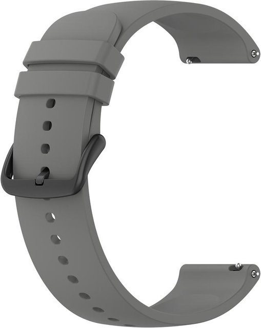 Uhrenarmband Silikon, 20 mm, grau, Unisex - Bild 1