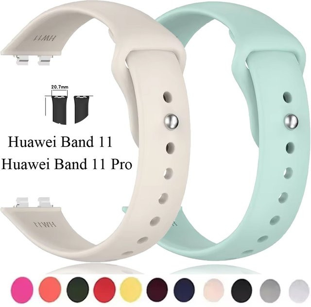 Huawei Uhrenarmband, Silikon, Schwarz, Unisex - Bild 1