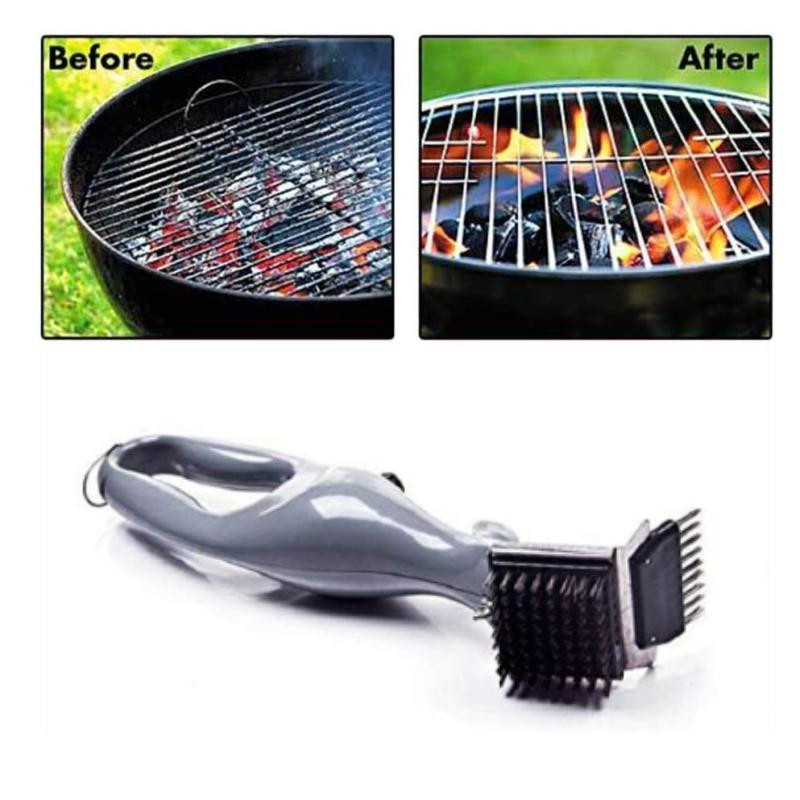 Yiran Furniture BBQ Grill Reinigungsbürste aus Edelstahl und ABS zur Fleckenentfernung - Bild 4