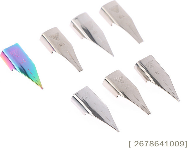 JETTING Edelstahl-Füllfederhalter-Spitzen 757 Set mit 3 Stück für Kalligraphie und Zeichnen - Bild 1