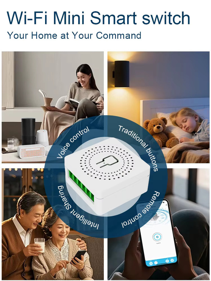 Tuya Smart Life WLAN-Wandschalter in Weiß mit Sprachsteuerung für Amazon Alexa und Google Assistant - Bild 4