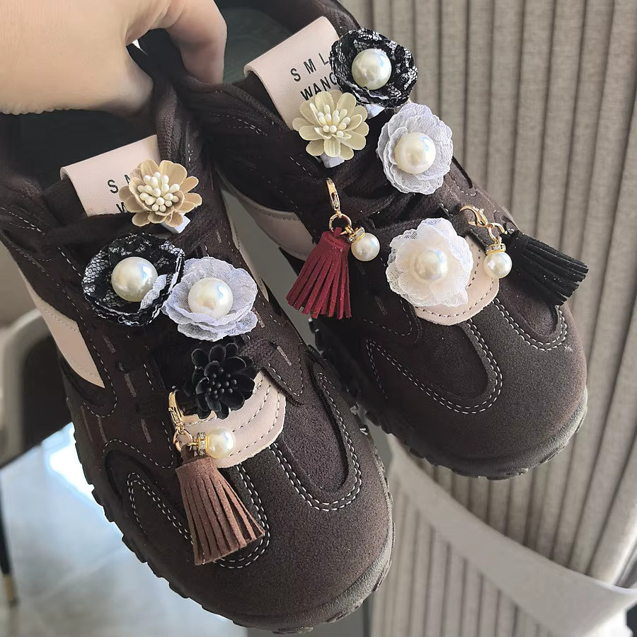 SMATLELF Perlenquaste Schnürsenkel Charms, Gänseblümchen, Schuhe Dekorationen - Bild 5