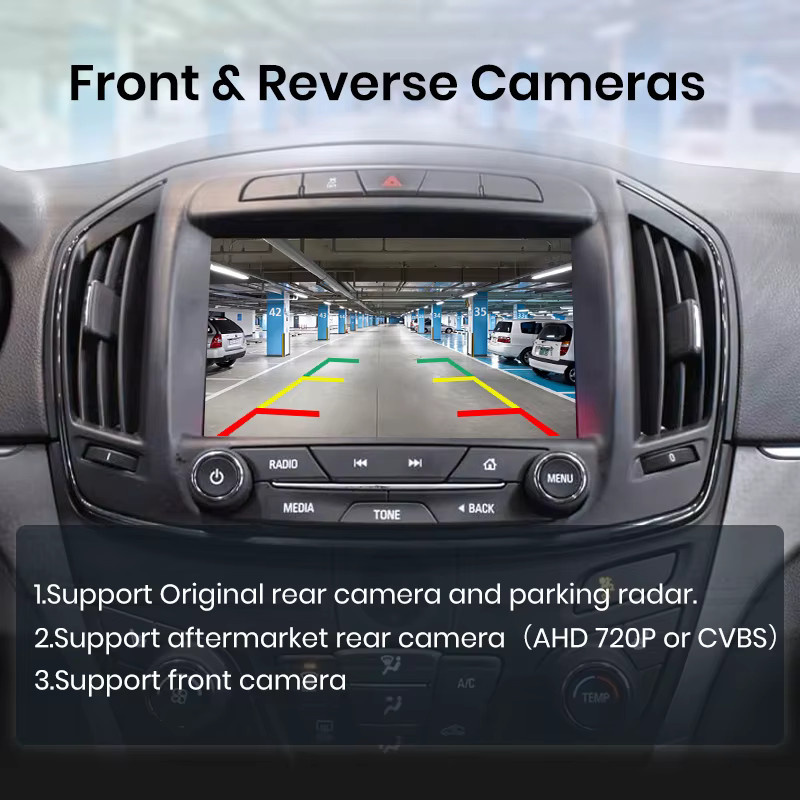 Junsun Wireless CarPlay und Android Auto Interface Adapter für Buick Regal Envision Verano, Cadillac SRX XTS ATS CTS, Opel Insignia Astra und Chevrolet Silverado 2014-2018 mit 8 Zoll Display - Bild 4