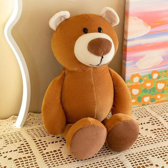 Bai Fen Bai dolls and toys Dschungelbrüder Puppe, Waldtier Stoffpuppe, Hirsch Zebra, Bär Plüschtier, 25 cm - Bild 1