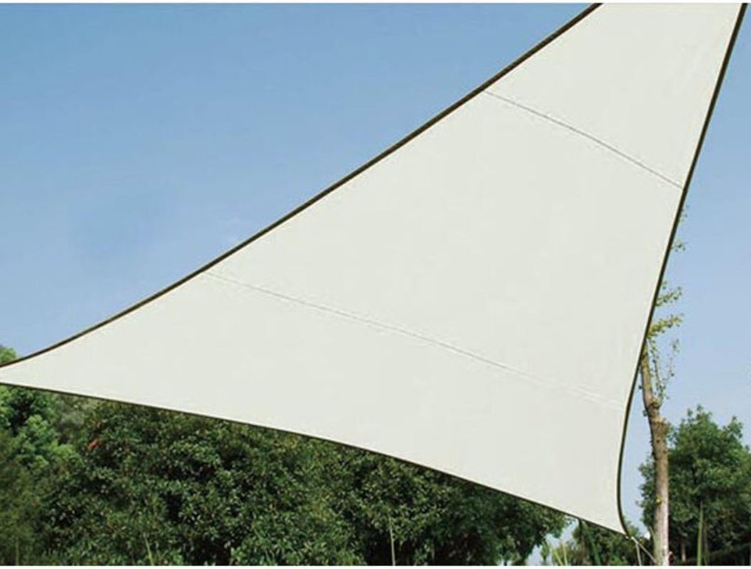 Perel Dreieck-Sonnensegel in Creme mit B/B/B: 360 x 360 x 360 cm - Bild 2