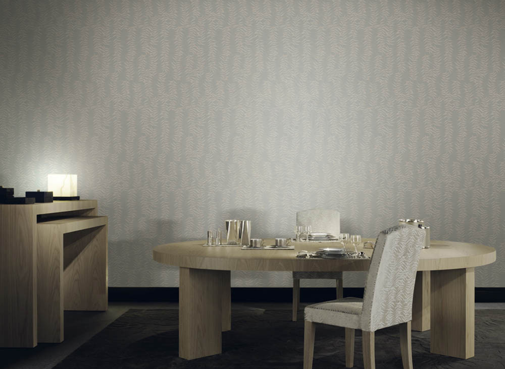 Armani Casa Wallpaper Madeleine 9211 Tapete mit floralem und botanischem Muster in Blau und Multicolour aus Vinyl - Bild 1