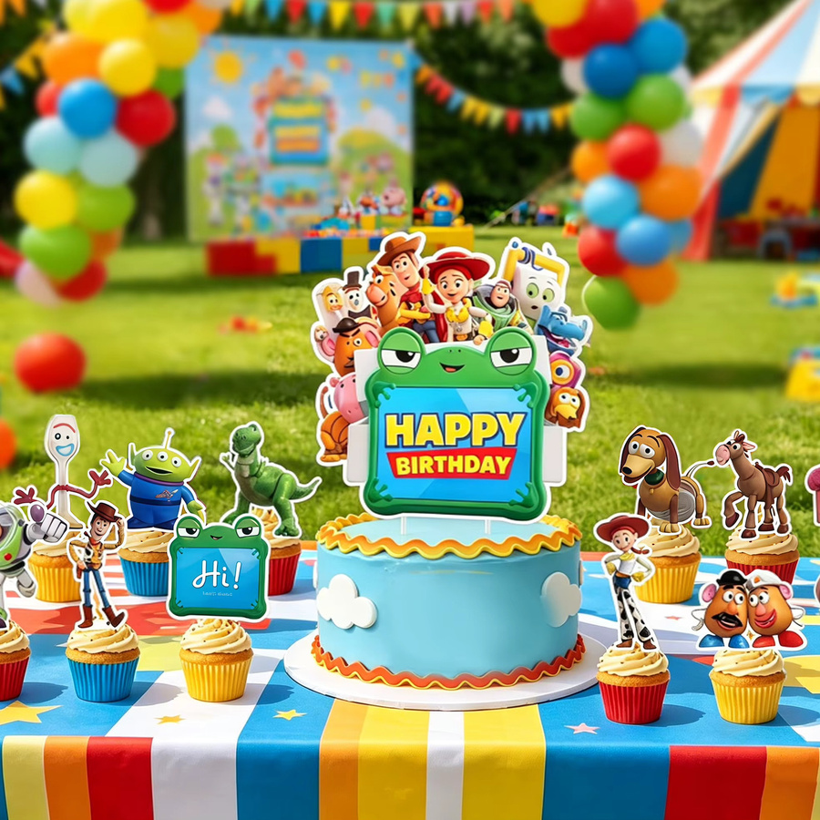 Disney Toy Story Geburtstagstorten-Topper-Set, Tortendekoration Zubehör - Bild 5