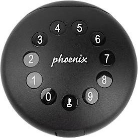 Schlüsseltresor Phoenix Palm KS0211E mit motorisiertem elektronischem Schloss, App-Steuerung via Bluetooth, wasser- und staubfest nach IP65, schwarz - Bild 1