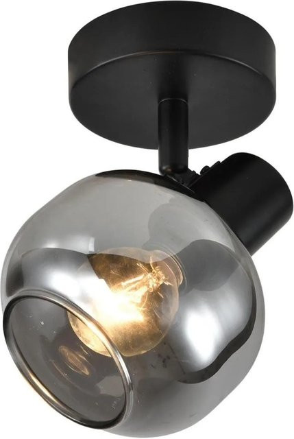 NETTLIFE Deckenstrahler aus Metall und Glas in Schwarz, dimmbar und verstellbar - Bild 1