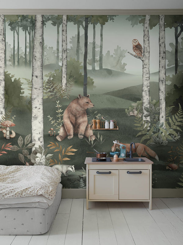 Boråstapeter Mural Tapete Wild Forest 6943 in Grün aus Vlies - Bild 4