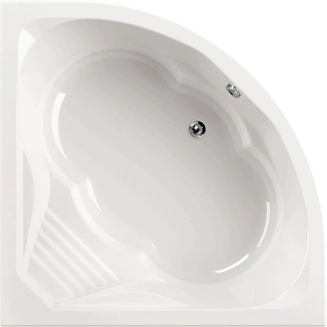 Calmwaters Eckbadewanne Curved Wellness in Weiß, B/T: 150 x 150 cm, Modell 02SL3015 - Bild 1