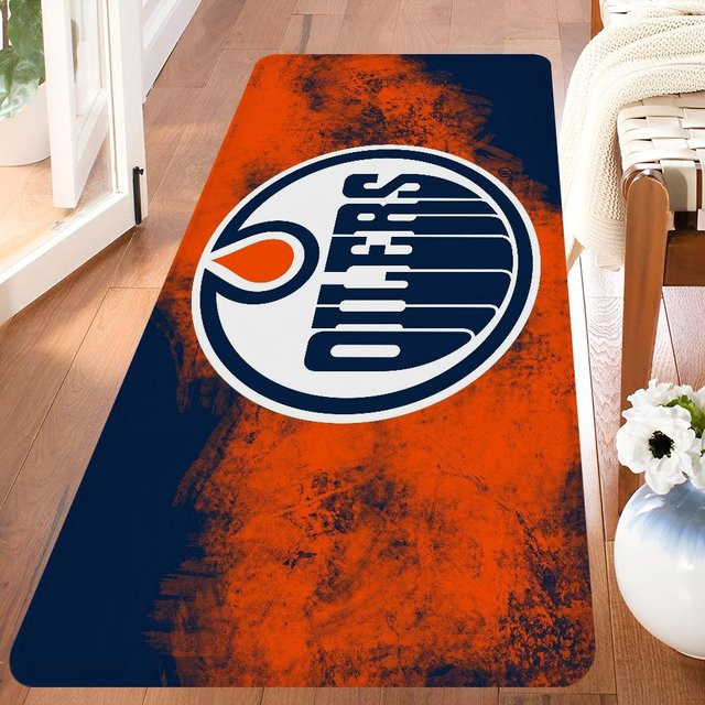 JGJG Badematte E-Edmonton O-Oilers, orange, B/T: 60 x 40 cm, rutschfest und wasserabsorbierend - Bild 1