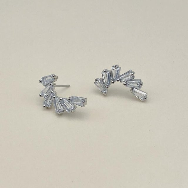 Wucifang Jewelry Ohrringe, Kupfer, Zirkonia, Damen - Bild 1