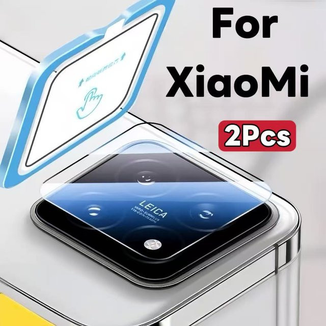 2er-Pack Kameraobjektivschutz für Xiaomi 15 Ultra, 15 Pro, 15 und 14 Ultra, 14 Pro in Transparent - Bild 1