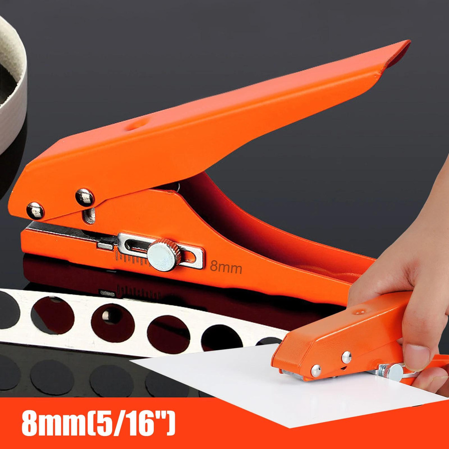 Robuster Einlochlocher 5/16 Zoll aus Zinklegierung in Orange - Bild 3
