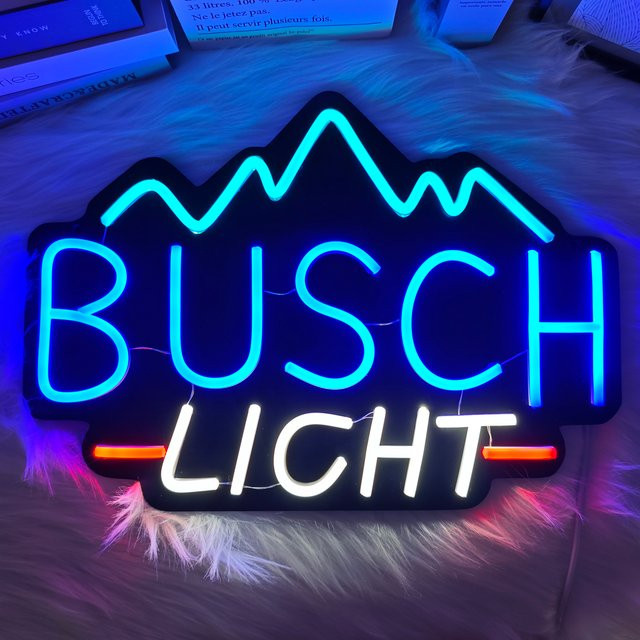 LED Neonlicht Bier Wanddekoration in Schwarz und Mehrfarbig für Bar, Club und Zuhause - Bild 1