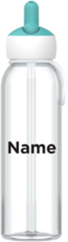 Mepal Wasserflasche Flip-up transparent mit individuellem Namen - Bild 1