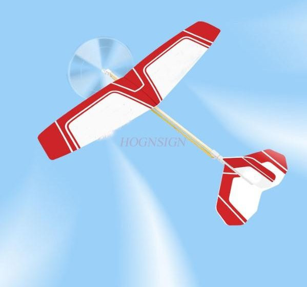 Binchi Outdoor Product Fliegender Adler, Gummibandbetriebenes Flugzeugmodell, Schaumstoffflugzeug, ab 3 Jahren - Bild 1
