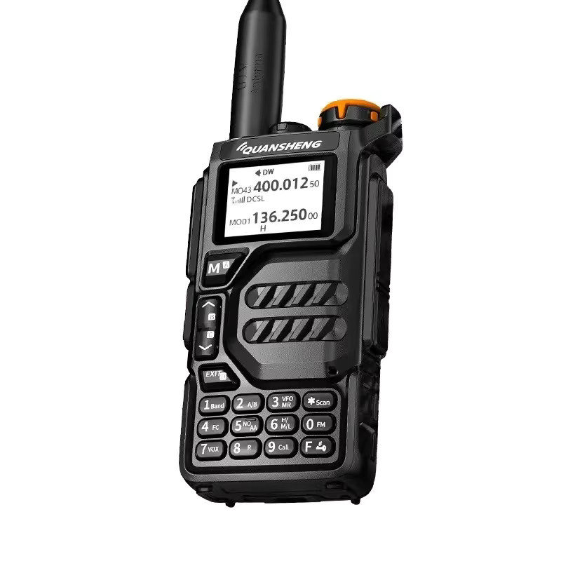 Quansheng UV-K5 Walkie Talkie mit UHF/VHF, Air Band, DTMF Scrambler und FM Radio in Schwarz - Bild 2