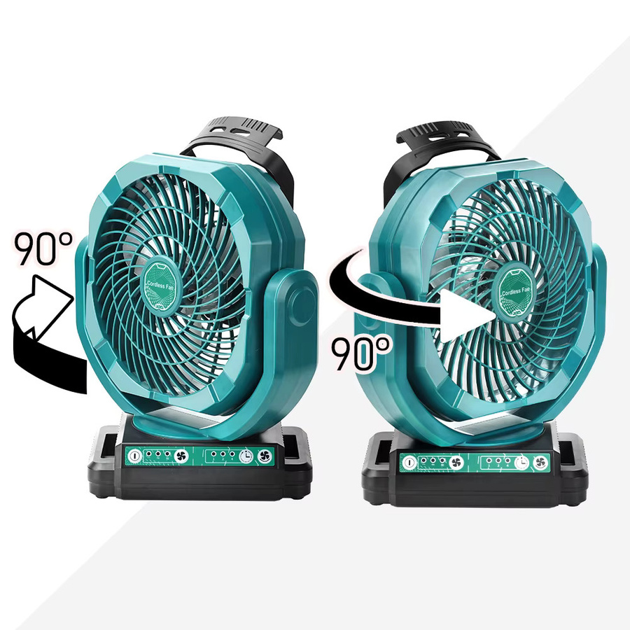 Bosch Kabelloser Oszillationsventilator für 18V Akku, 3-Gang Baustellen- und Campingventilator in Türkis - Bild 3