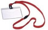 DURABLE Namensschild mit Textilband B: 6,0 cm, H: 9,0 cm, 10 Stück - Bild 1