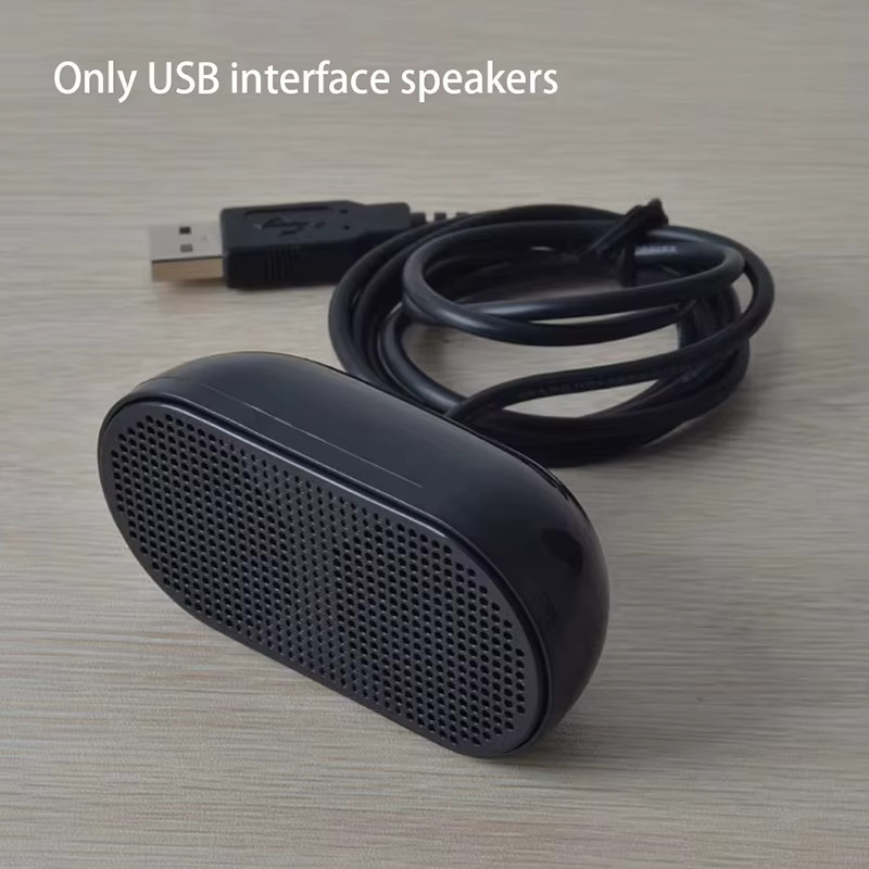 AyeBeau Mini-Lautsprecher Stereo-Set in Schwarz für Computer, PC und Laptop - Bild 2