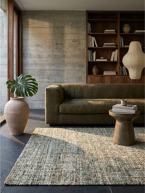 Wollteppich OTLEY von Kadima Design in Grün, B/T: 120 x 170 cm - Bild 1
