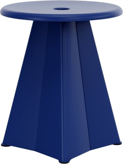 Vitra Tabouret Métallique Hocker aus Stahlblech in Blau - Bild 1