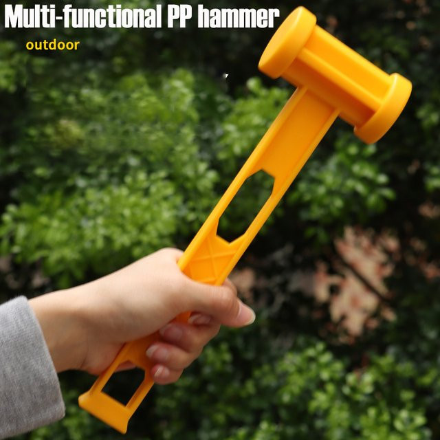AXE SHAN Outdoor Hammer PE Leichter Tragbarer Camping Hammer zum Herausziehen von Zeltnägeln für Camping und Wandern - Bild 1