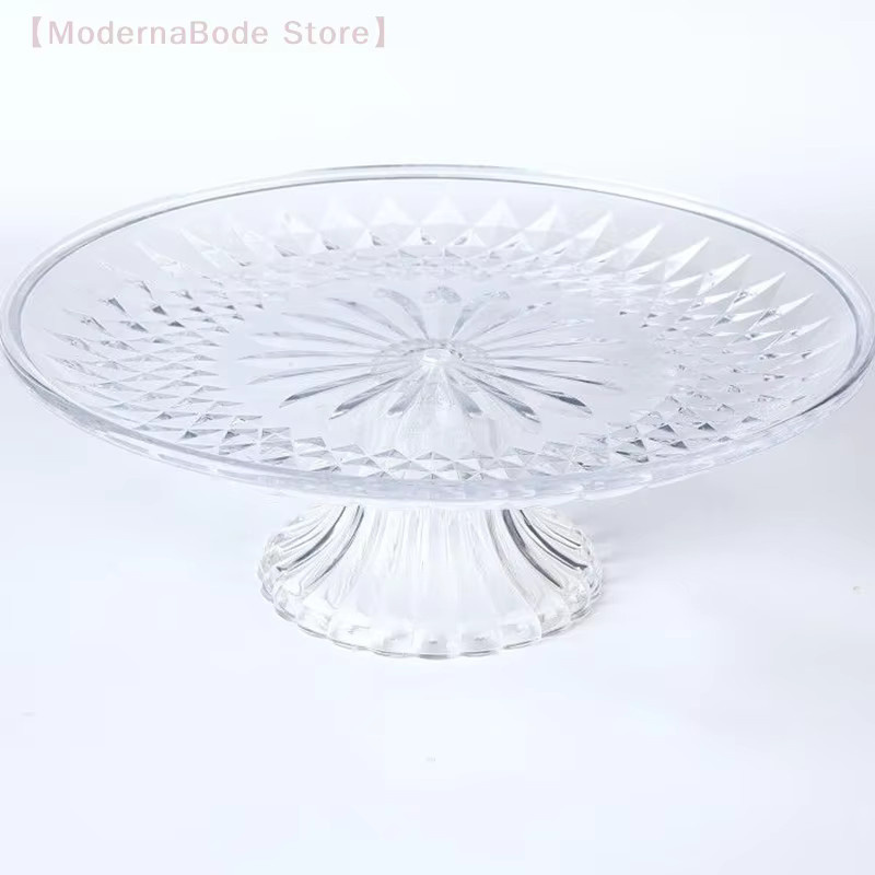 Runder Servierteller aus Acryl von Hoeaden in Transparent für Obst, Dessert und Salat - Bild 5