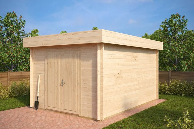 Gartenhaus Jacob A als Geräteschuppen aus Holz mit den Maßen B: 4 m, T: 3 m - Bild 1